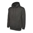 thumbnail image 1 of Uneek - Unisex Classic Hooded Sweatshirt/Jumper - 50% Polyester 50% Cotton - Charcoal - Size L, 1 of 1