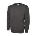 thumbnail image 1 of Uneek - Unisex Classic Sweatshirt/Jumper - 50% Polyester 50% Cotton - Charcoal - Size 6XL, 1 of 1