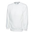 thumbnail image 1 of Uneek - Unisex Classic Sweatshirt/Jumper - 50% Polyester 50% Cotton - White - Size 4XL, 1 of 1