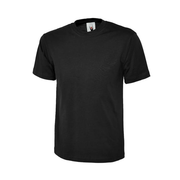 Uneek - Unisex Classic T-shirt - Reactive Dyed - Black - Size 6XL