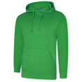 thumbnail image 1 of Uneek - Unisex Deluxe Hooded Sweatshirt/Jumper - 60% Ring Spun Combed Cotton 40% Polyester - Amazon Green - Size 3XL, 1 of 1