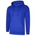 thumbnail image 1 of Uneek - Unisex Deluxe Hooded Sweatshirt/Jumper - 60% Ring Spun Combed Cotton 40% Polyester - Royal - Size XS, 1 of 1
