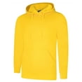 thumbnail image 1 of Uneek - Unisex Deluxe Hooded Sweatshirt/Jumper - 60% Ring Spun Combed Cotton 40% Polyester - Yellow - Size XL, 1 of 1