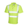 thumbnail image 1 of Uneek - Unisex Hi-Viz Polo Shirt - Knitted Collar - Yellow - Size M, 1 of 3