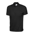 thumbnail image 1 of Uneek - Unisex Jersey Poloshirt - 100% Cotton - Black - Size XL, 1 of 1
