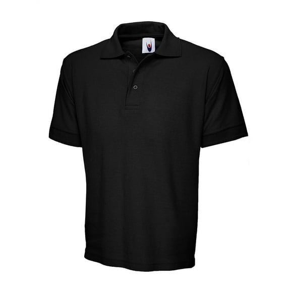 Uneek - Unisex Poloshirt - Reactive Dyed - Black - Size L