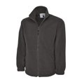thumbnail image 1 of Uneek - Unisex Premium Full Zip Micro Fleece Jacket - Half Moon Yoke - Charcoal - Size M, 1 of 1