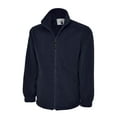 thumbnail image 1 of Uneek - Unisex Premium Full Zip Micro Fleece Jacket - Half Moon Yoke - Navy - Size M, 1 of 1