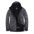 thumbnail image 1 of Uneek - Unisex Premium Outdoor Jacket - Main Fabric: 100% Polyester Waterproof Coated Fabr - Deep Grey/Black - Size 2XL, 1 of 1