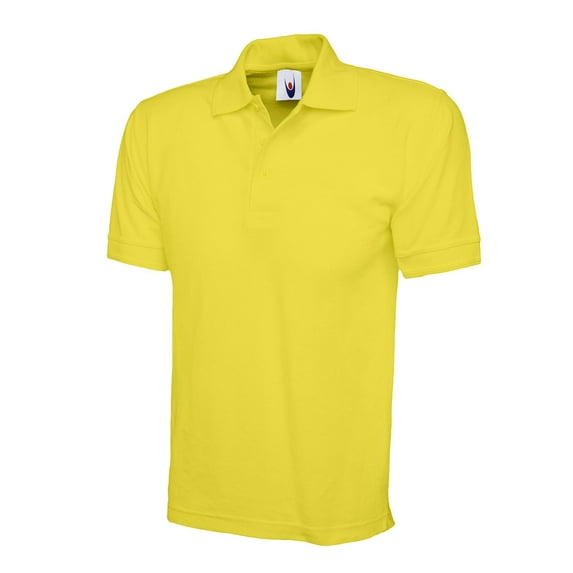 Uneek - Unisex Premium Poloshirt - 50% Polyester 50% Cotton - Yellow - Size 4XL