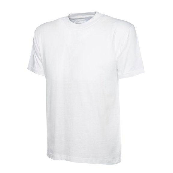 Uneek - Unisex Premium T-shirt - Reactive Dyed - White - Size 3XL