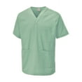 thumbnail image 1 of Uneek - Unisex Scrub Tunic - 65% Polyester 35% Cotton - Aqua - Size 2XL, 1 of 1