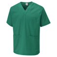 thumbnail image 1 of Uneek - Unisex Scrub Tunic - 65% Polyester 35% Cotton - Emerald - Size XS, 1 of 1
