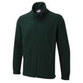 thumbnail image 1 of Uneek - Unisex The UX Full Zip Fleece - 100% Polyester Super Anti Pill Micro Fleece - Bottle Green - Size S, 1 of 1