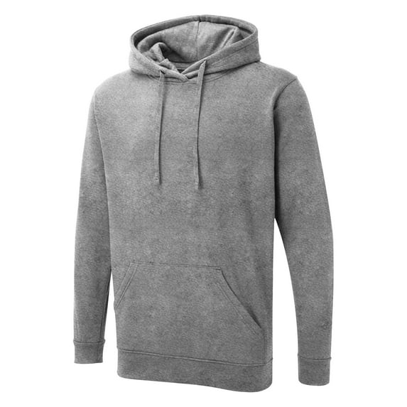 Uneek - Unisex The UX Hoodie - Reactive Dyed - Heather Grey - Size 5XL