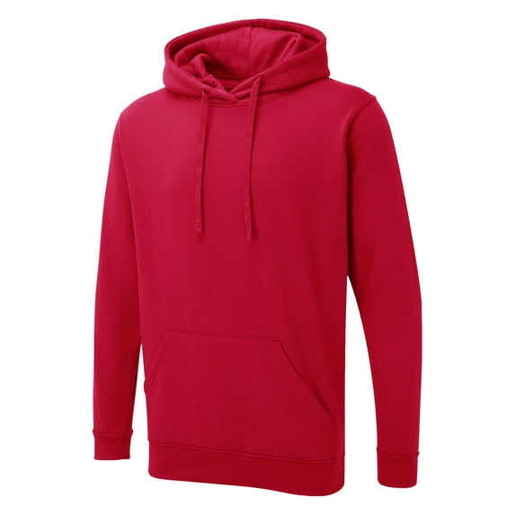 Uneek - Unisex The UX Hoodie - Reactive Dyed - Red - Size M
