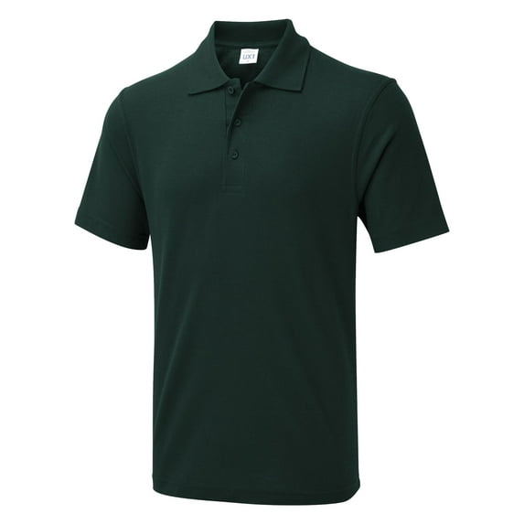 Uneek - Unisex The UX Polo - 50% Polyester 50% Cotton - Bottle Green - Size 3XL