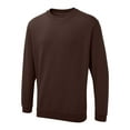 thumbnail image 1 of Uneek - Unisex The UX Sweatshirt/Jumper - 50% Polyester 50% Cotton - Brown - Size 4XL, 1 of 1