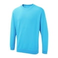 thumbnail image 1 of Uneek - Unisex The UX Sweatshirt/Jumper - 50% Polyester 50% Cotton - Sky - Size M, 1 of 1