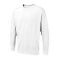 thumbnail image 1 of Uneek - Unisex The UX Sweatshirt/Jumper - 50% Polyester 50% Cotton - White - Size XS, 1 of 1