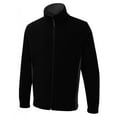 thumbnail image 1 of Uneek - Unisex Two Tone Full Zip Fleece Jacket - 100% Polyester - Black/Charcoal - Size 4XL, 1 of 1