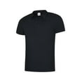 thumbnail image 1 of Uneek - Unisex Ultra Cool Poloshirt - 100% Polyester Textured Breathable Fabric with Wic - Black - Size S, 1 of 1
