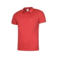 thumbnail image 1 of Uneek - Unisex Ultra Cool Poloshirt - 100% Polyester Textured Breathable Fabric with Wic - Red - Size XS, 1 of 1