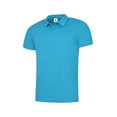 thumbnail image 1 of Uneek - Unisex Ultra Cool Poloshirt - 100% Polyester Textured Breathable Fabric with Wic - Sapphire - Size S, 1 of 1