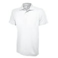 thumbnail image 1 of Uneek - Unisex Ultra Cotton Poloshirt - 100% Ring Spun Combed Cotton - White - Size 7/8 YRS, 1 of 1