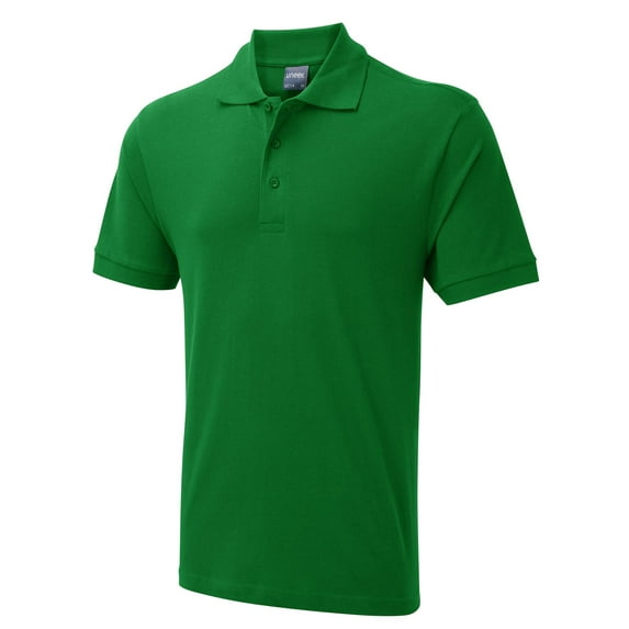 Uneek - Unisex Ultra Cotton Poloshirt - Reactive Dyed - Kelly Green - Size 3XL