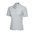 thumbnail image 1 of Uneek - Women's/Ladies Classic Poloshirt - 50% Polyester 50% Cotton - Heather Grey - Size 4XL, 1 of 1