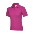 thumbnail image 1 of Uneek - Women's/Ladies Classic Poloshirt - 50% Polyester 50% Cotton - Hot Pink - Size 2XL, 1 of 1