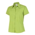 thumbnail image 1 of Uneek - Women's/Ladies Ladies Poplin Half Sleeve Shirt - 65% Polyester 35% Cotton Poplin - Lime - Size 5XL, 1 of 1