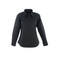 thumbnail image 1 of Uneek - Women's/Ladies Pinpoint Oxford Full Sleeve Shirt - Long Sleeve - Black - Size 4XL, 1 of 1