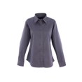 thumbnail image 1 of Uneek - Women's/Ladies Pinpoint Oxford Full Sleeve Shirt - Long Sleeve - Charcoal - Size S, 1 of 1