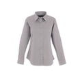 thumbnail image 1 of Uneek - Women's/Ladies Pinpoint Oxford Full Sleeve Shirt - Long Sleeve - Silver Grey - Size XS, 1 of 1