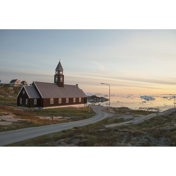 Unesco World Heritage Site; Greenland Zion Church built in 1782; Ilulissat Poster Print
