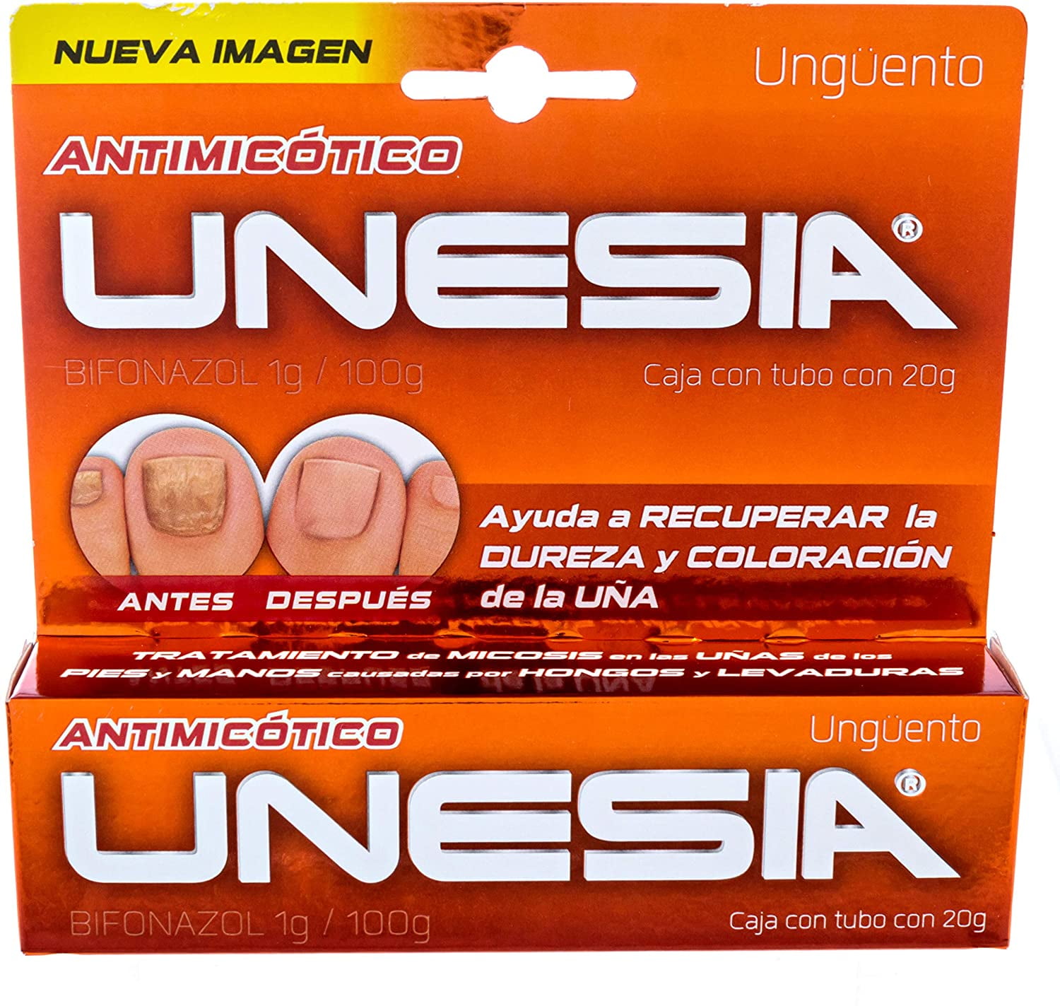 Unesia Crema  Unguente Unesia- Nail Fungus Medical Ointment Cream- 20g