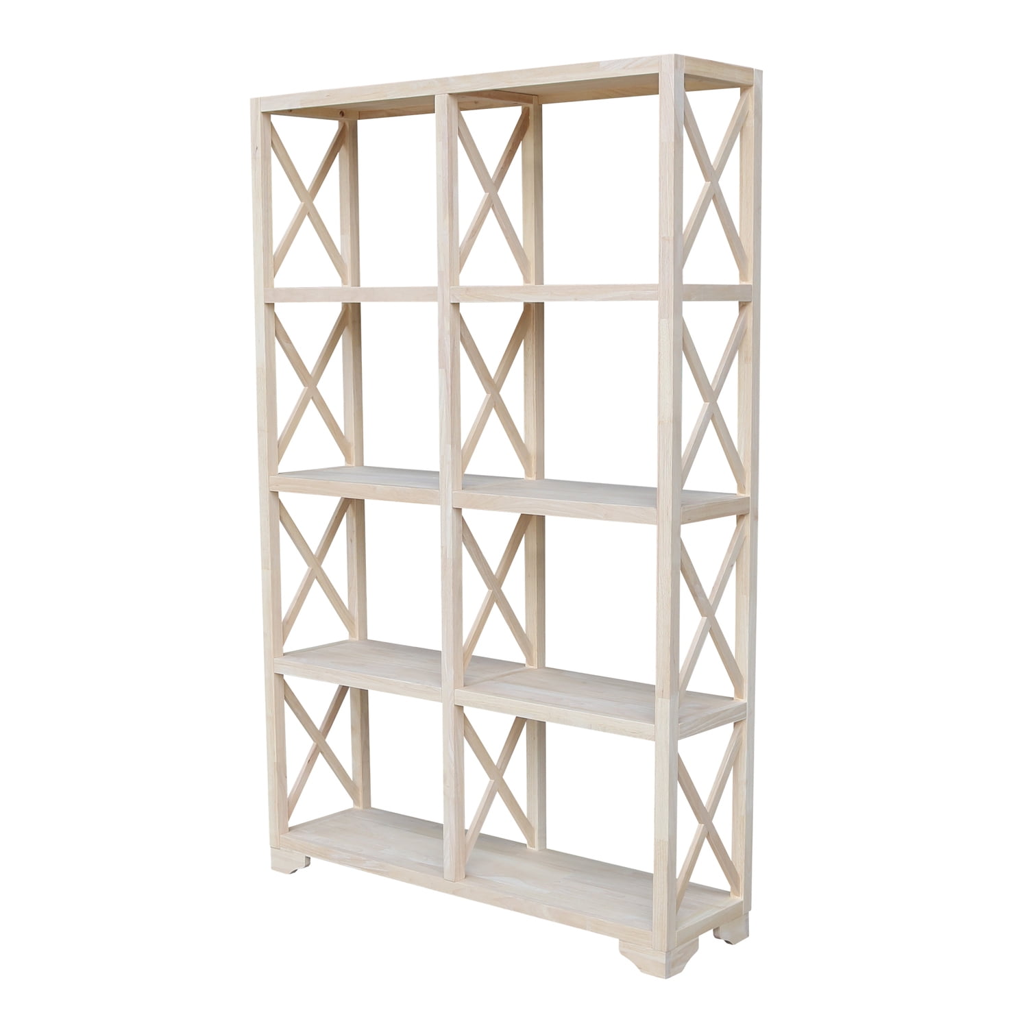 Eco-Friendly Solid Parawood Room Divider in Natural Finish
