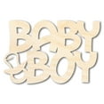 thumbnail image 1 of Unfinished Baby Boy Sign Shape | DIY Craft Cutout 18" / 3/4", 1 of 2