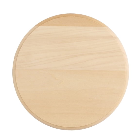 Unfinished Basswood Circle Plaque 8" Dia. 5-Pack, for Woodburning, Laser Engraving and General Crafts