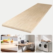 Unfinished Birch Butcher Block Countertop Solid Wood Table Top for DIY Kitchen, Island, Desk, Washer Dryer & Workbench, 1.5 Thick, 25 Width