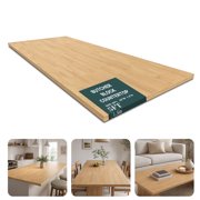 Unfinished Birch Butcher Block Countertop Solid Wood Table Top for DIY Kitchen, Island, Desk, Washer Dryer & Workbench, 1.5 Thick, 25 Width