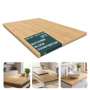Unfinished Birch Butcher Block Countertop Solid Wood Table Top for DIY Kitchen, Island, Desk, Washer Dryer & Workbench, 1.5" Thick, 25" Width