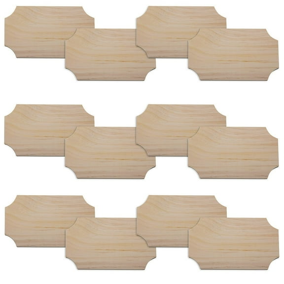 Unfinished Budget Plaques (Pack of 12)