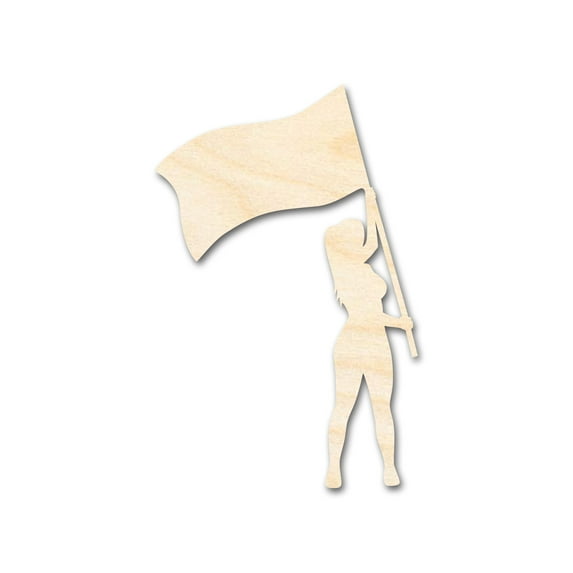 Unfinished Color Guard Shape 30" / 3/4"