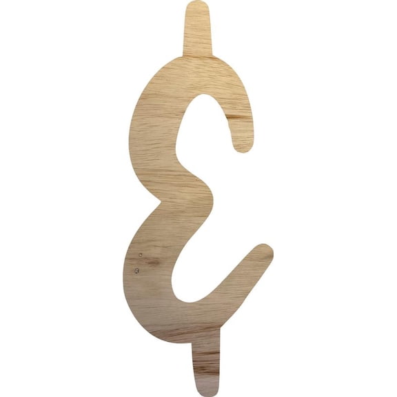 Unfinished Craft Letters, Wooden 10'' tall Letter &, Paintable Jacklin Font