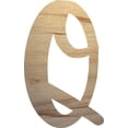 thumbnail image 1 of Unfinished Craft Letters, Wooden 20'' tall Letter Q, Paintable Jacklin Font, 1 of 3