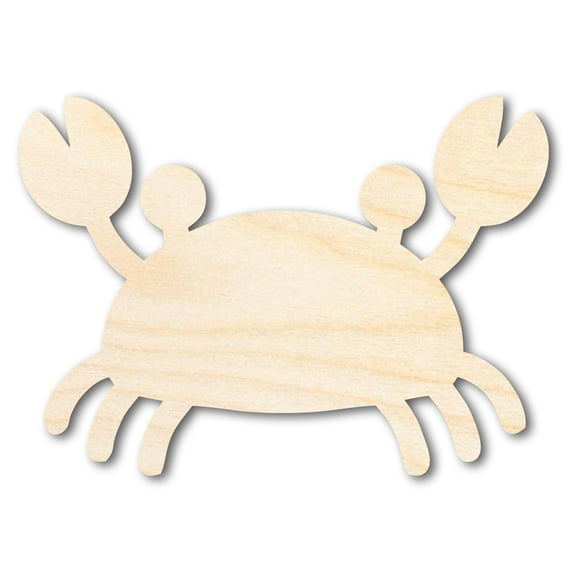 Unfinished Cute Crab Shape 5" / 1/8"