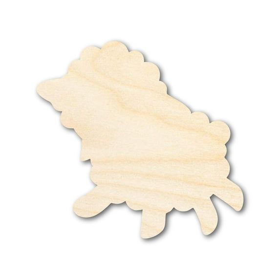 Unfinished Cute Lamb Shape | Easter | DIY Craft Cutout 30" / 3/4"